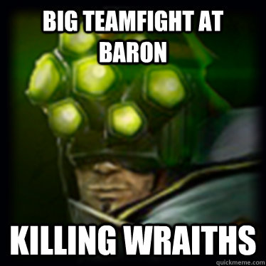 Big Teamfight at baron Killing Wraiths - Big Teamfight at baron Killing Wraiths  Bad Decision Yi