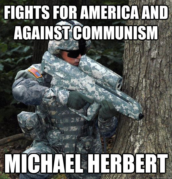 Fights for America and against Communism Michael Herbert   