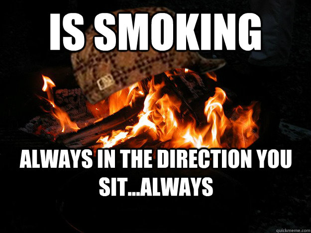 Is smoking Always in the direction you sit...Always  