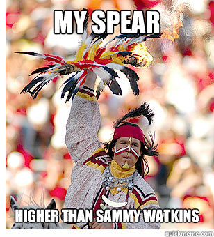 My spear higher than sammy watkins  FSU  Clemson