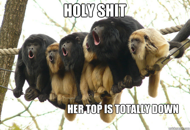 Her top is totally down holy shit  So Hardcore Monkeys
