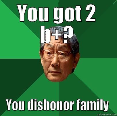 YOU GOT 2 B+? YOU DISHONOR FAMILY High Expectations Asian Father