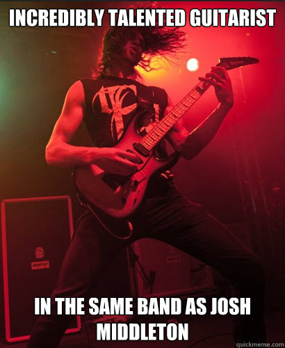 incredibly talented guitarist in the same band as Josh Middleton  Alex Bailey