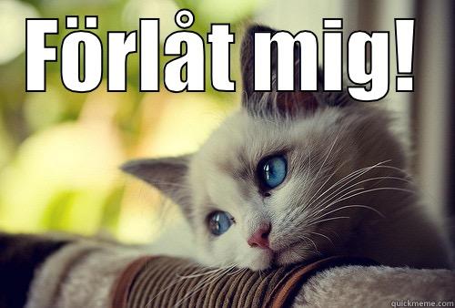 FÖRLÅT MIG!  First World Problems Cat