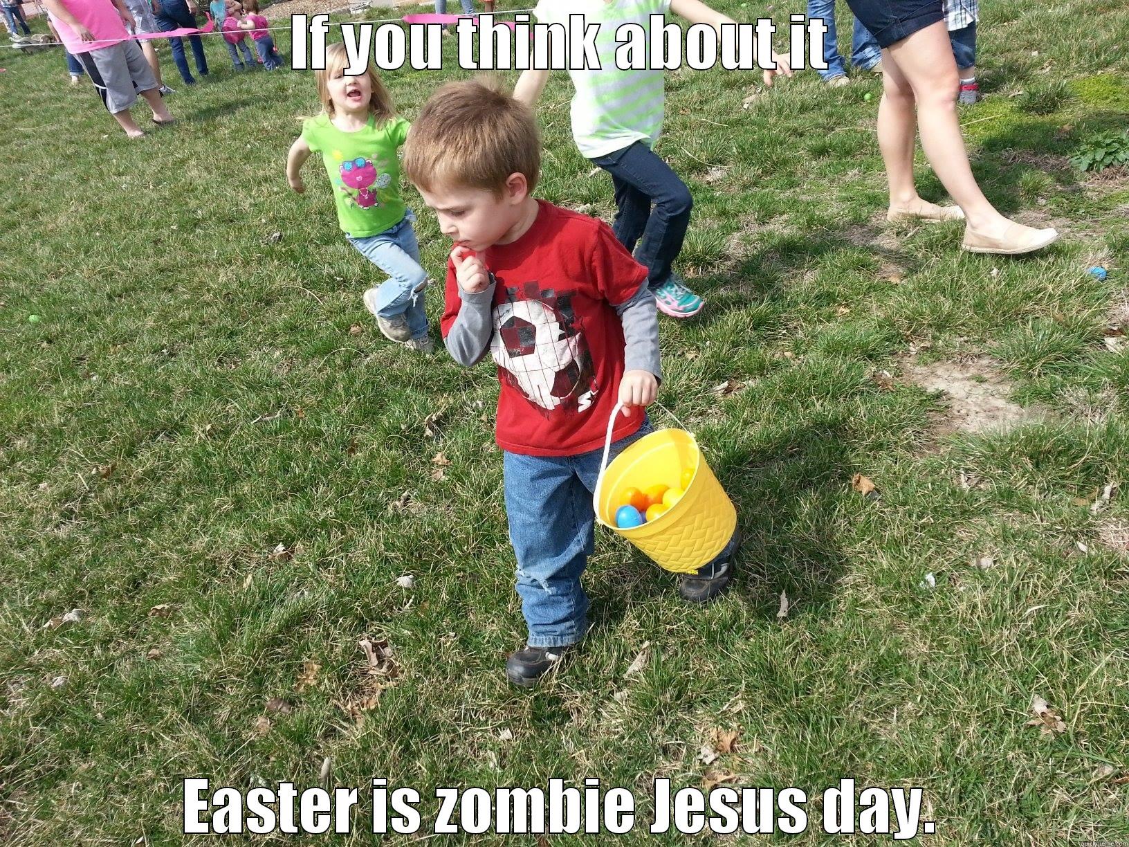IF YOU THINK ABOUT IT EASTER IS ZOMBIE JESUS DAY. Misc
