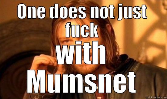 ONE DOES NOT JUST FUCK WITH MUMSNET Boromir