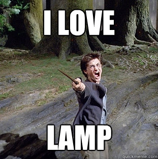 i love  lamp  Pissed off Harry