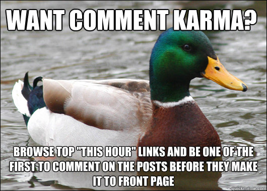 Want comment karma? browse top 