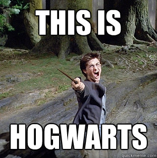 this is hogwarts  Pissed off Harry