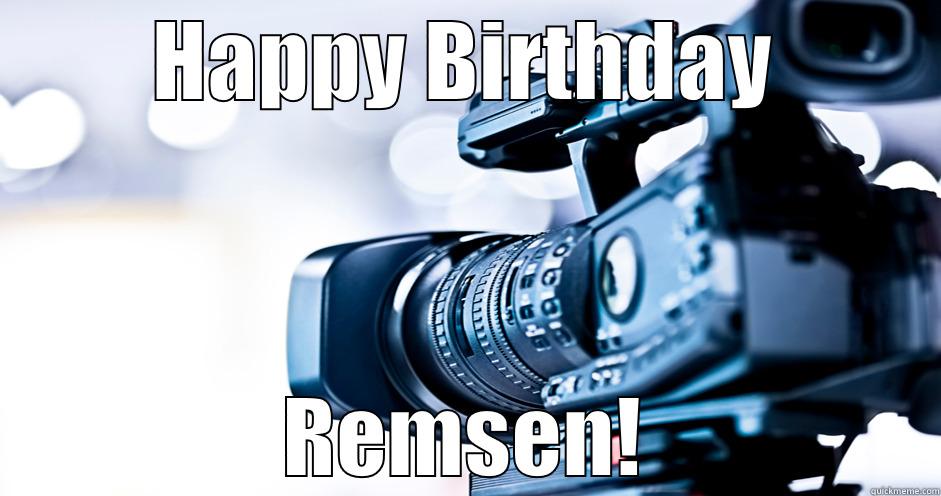for an auteur's birthday - HAPPY BIRTHDAY REMSEN! Misc
