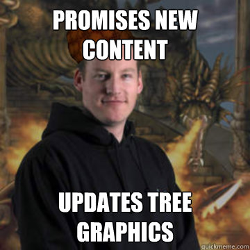Promises new content Updates tree graphics - Promises new content Updates tree graphics  Scumbag RuneScape