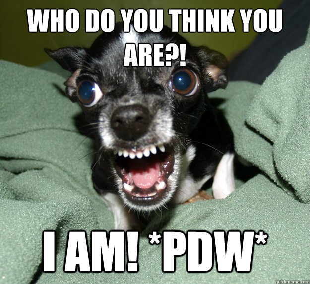 Who do you think you are?! I AM! *PDW*  Bowling