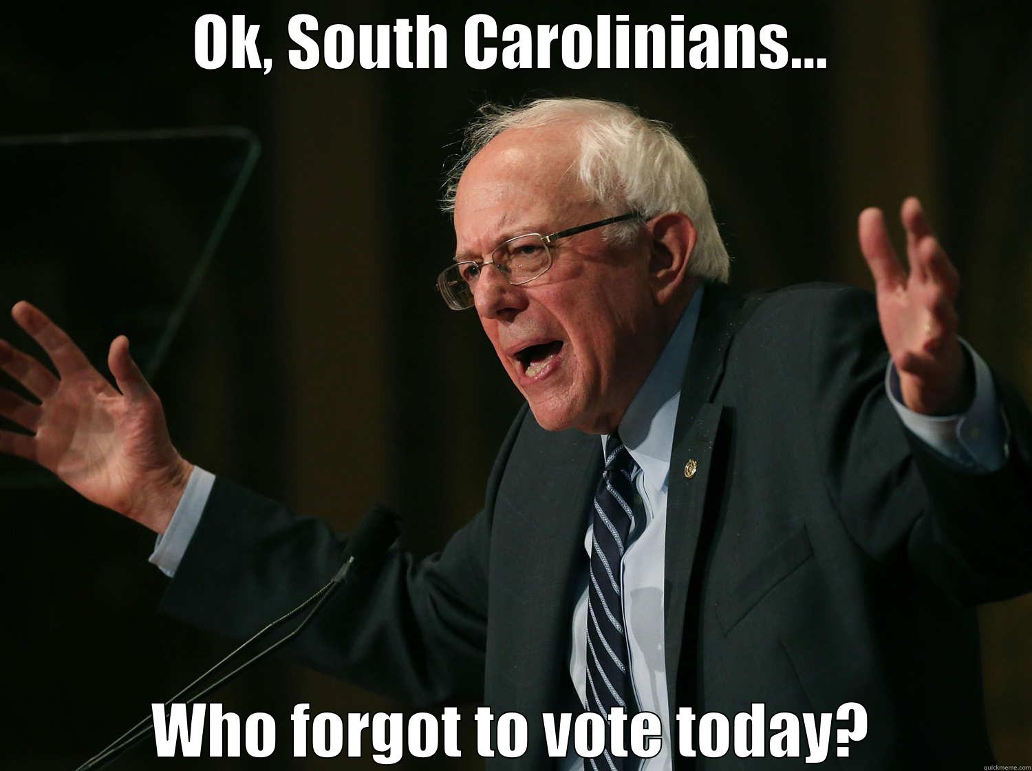 OK, SOUTH CAROLINIANS... WHO FORGOT TO VOTE TODAY? Misc