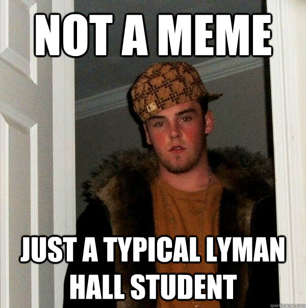 Not a Meme Just a Typical Lyman Hall Student  Scumbag Steve