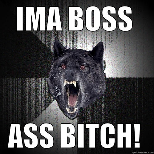 IMA BOSS ASS BITCH! Insanity Wolf