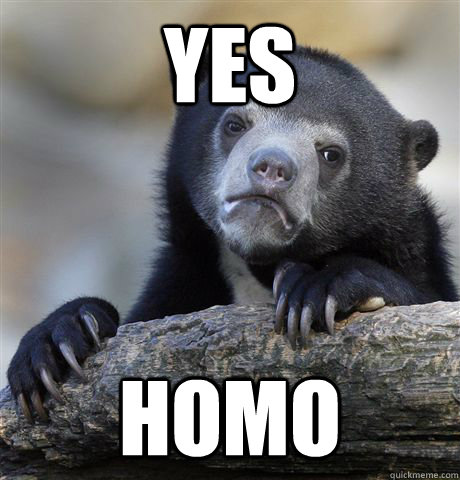 Yes Homo  Confession Bear