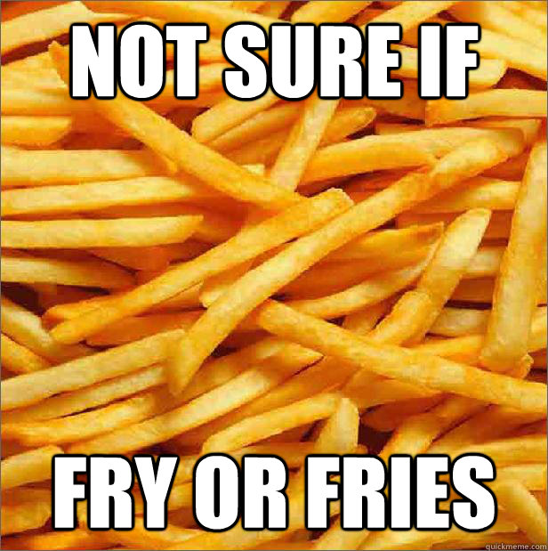 Not sure if fry or fries  