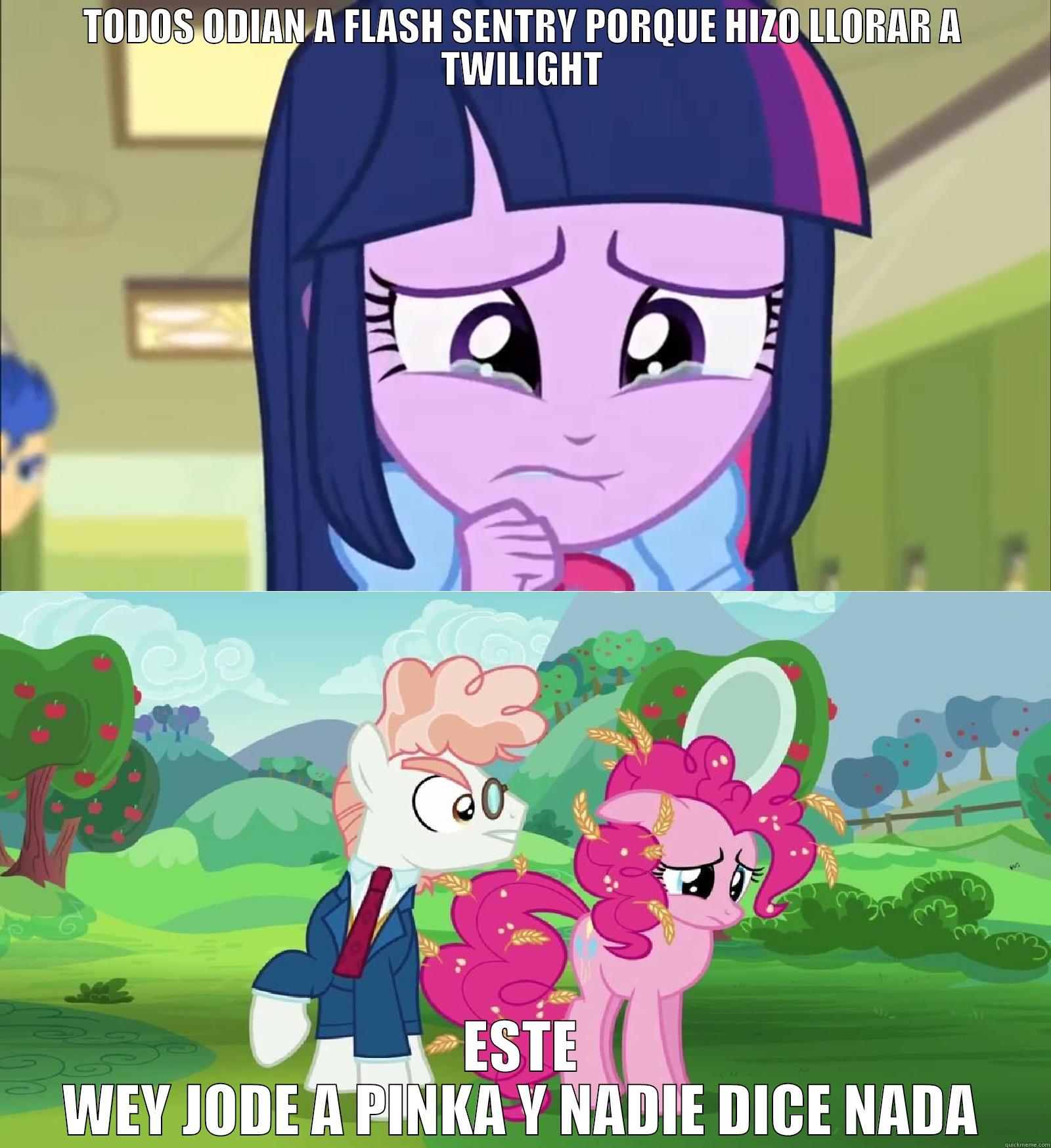 TODOS ODIAN A FLASH SENTRY PORQUE HIZO LLORAR A TWILIGHT ESTE WEY JODE A PINKA Y NADIE DICE NADA Misc