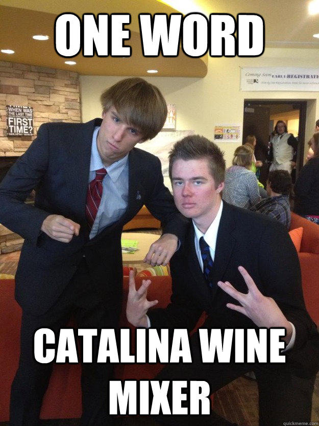 one word catalina wine mixer  