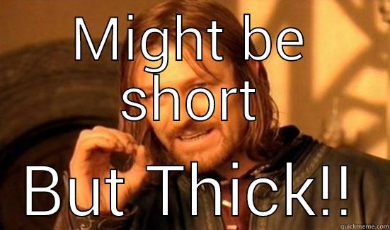 MIGHT BE SHORT BUT THICK!! Boromir
