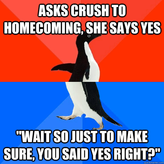 asks crush to homecoming, she says yes 