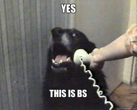Yes This is BS - Yes This is BS  yes this is dog
