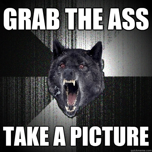 grab the ass take a picture  Insanity Wolf