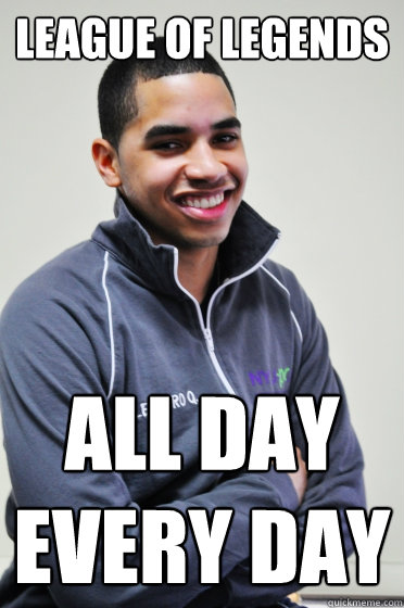 League of Legends All day every day  Excited Poly Kid