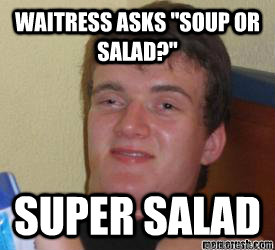 waitress asks 