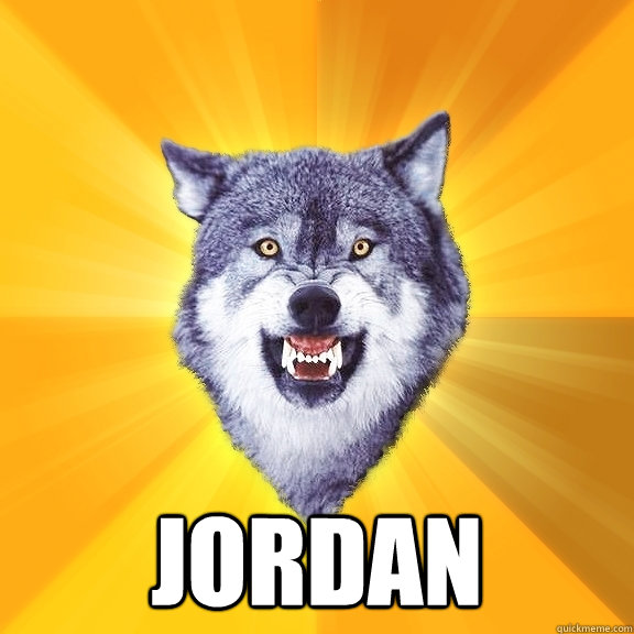  jordan  Courage Wolf