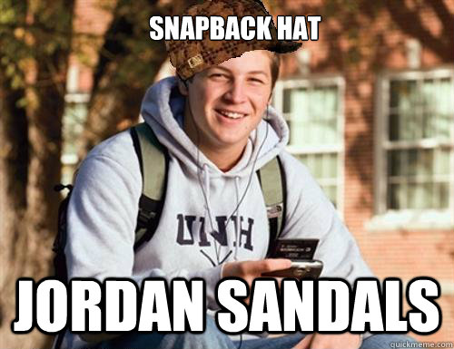 Snapback HAT JORDAN SANDALS  College Freshman