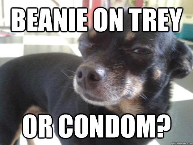 BEANIE ON TREY OR CONDOM? - BEANIE ON TREY OR CONDOM?  Misc