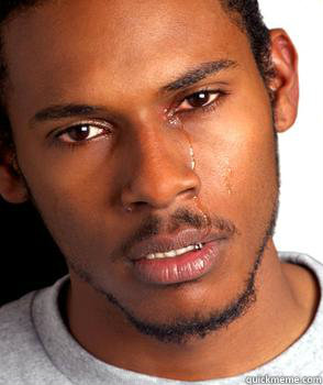    Crying black guy