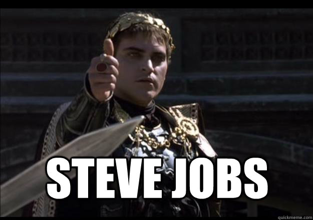   Steve JOBS  Upvoting Roman