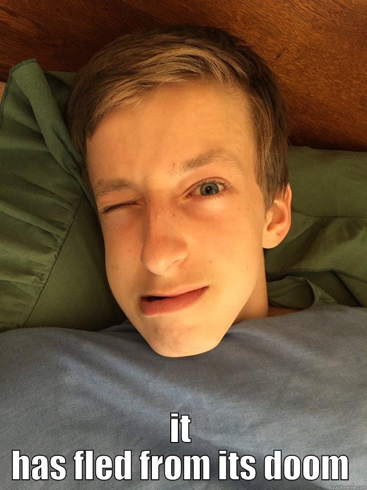  IT HAS FLED FROM ITS DOOM Misc