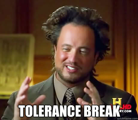  tolerance break  Ancient Alien Guy