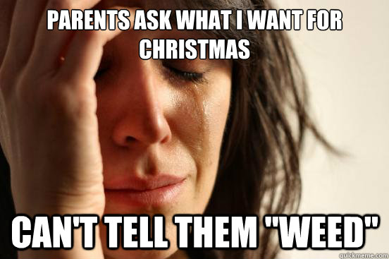 Parents ask what I want for christmas Can't tell them 