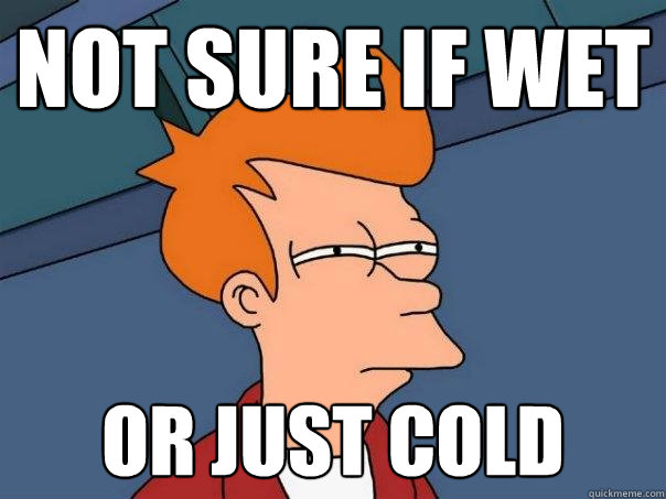 not sure if wet or just cold - not sure if wet or just cold  Futurama Fry