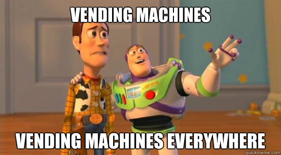 Vending Machines Vending Machines Everywhere  Buzz Glitter