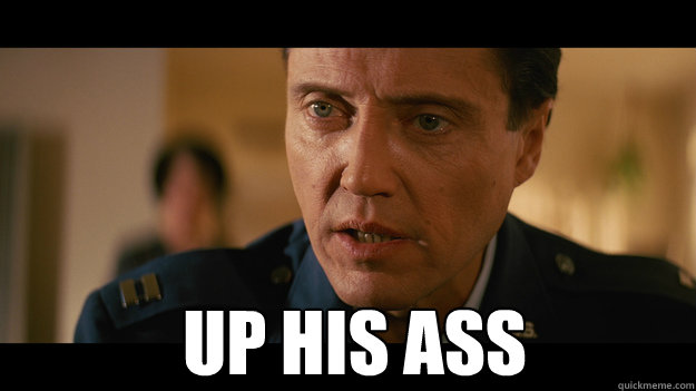 UP HIS ASS   Christopher Walken Pulp Fiction