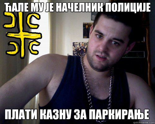 ћале му је начелник полиције плати казну з  good serb guy