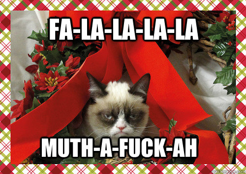 Fa-la-la-la-la muth-a-fuck-ah  merry christmas
