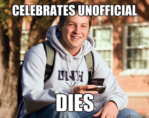 Celebrates Unofficial dies  College Freshman