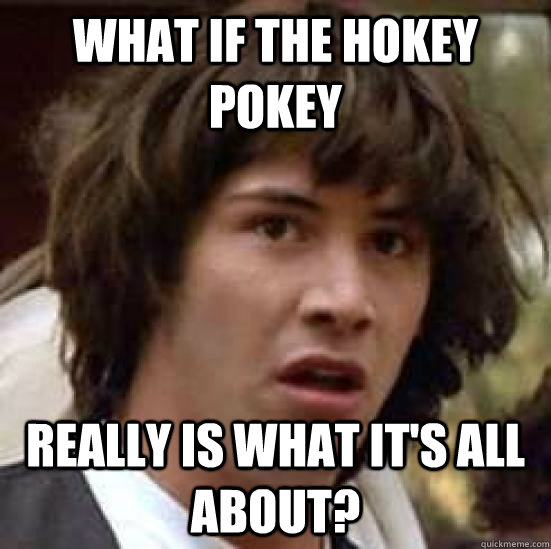 What if the hokey pokey Really is what it's all about?  conspiracy keanu