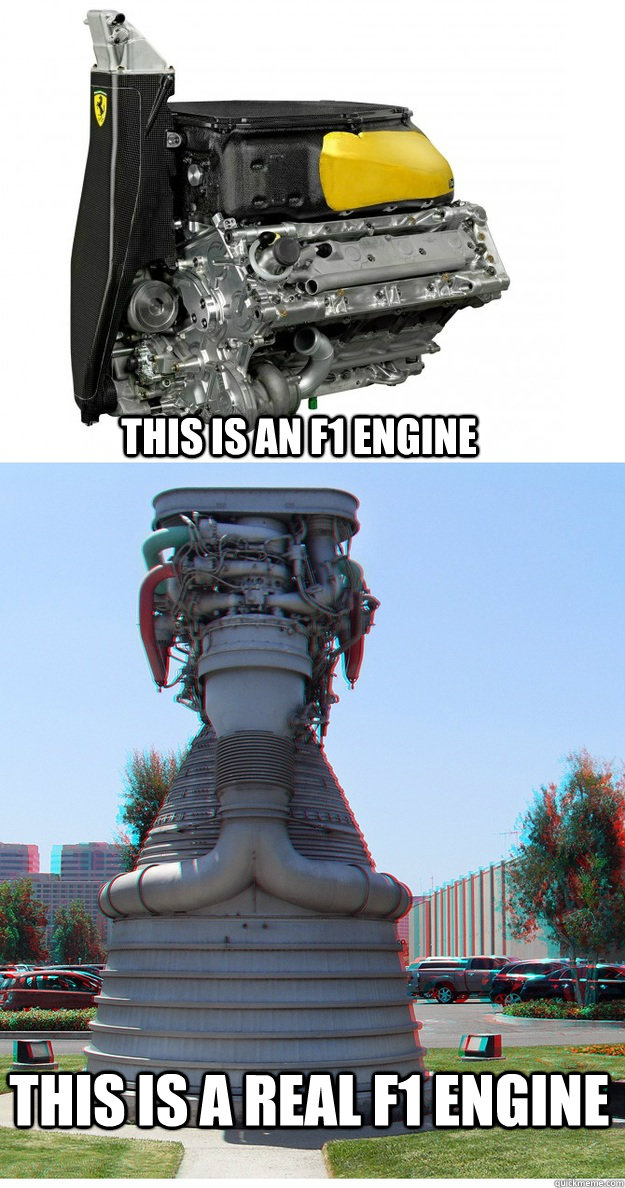 This is an F1 engine this is a real f1 engine  F1 engine