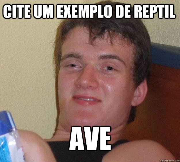 AVE Cite um exemplo de reptil  10 Guy