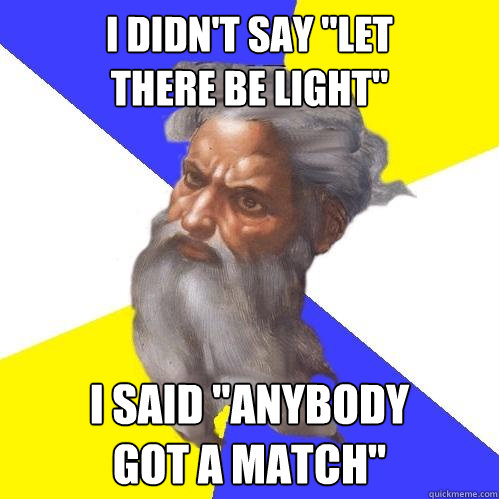 I didn't say 