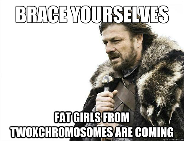 Brace yourselves Fat girls from twoxchromosomes are coming  Brace Yourselves - Borimir