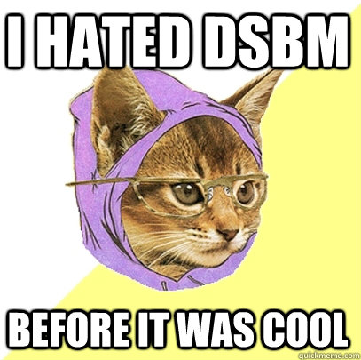 i hated DSBM  before it was cool  Hipster Kitty