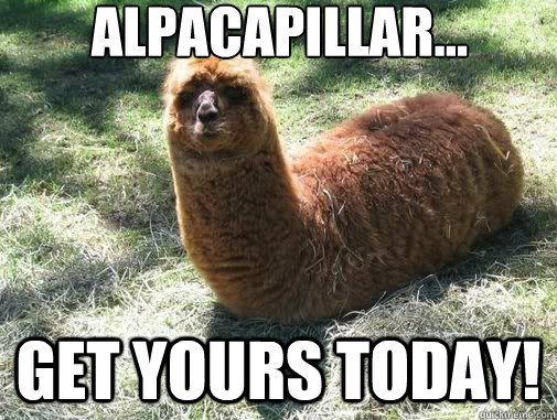 alpacapillar... get yours today!  Alpacapillar